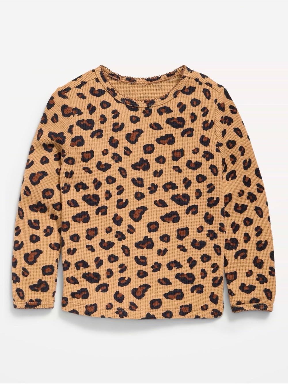 NWT GAP Leopard Print Long-Sleeve Top - Tan/Brown